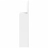 Mueble de baño con espejo arqueado y luz LED blanco 42x13x70