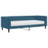 Sofá cama con colchón terciopelo azul 80x200