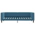 Sofá cama con colchón terciopelo azul 80x200