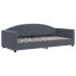 Sofá cama nido con colchón terciopelo gris oscuro 90x200