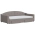 Sofá cama nido con cajones tela gris taupe 100x200