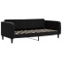 Sofá cama nido con cajones terciopelo negro 90x190