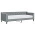 Sofá cama con colchón tela gris claro 80x200