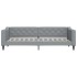 Sofá cama con colchón tela gris claro 80x200