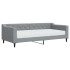 Sofá cama con colchón tela gris claro 90x200