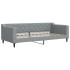 Sofá cama con colchón tela gris claro 90x200