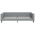 Sofá cama con colchón tela gris claro 90x200