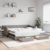 Sofá cama nido con cajones tela gris taupe 100x200