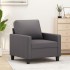 Sillón cuero sintético gris 60