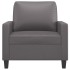 Sillón cuero sintético gris 60