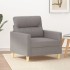 Sillón de tela gris taupé 60