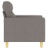 Sillón de tela gris taupé 60