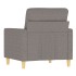 Sillón de tela gris taupé 60