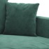 Juego de sofás con cojines 2 piezas terciopelo verde