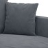 Juego de sofás con cojines 2 piezas terciopelo gris