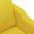 Juego de sofás con cojines 3 piezas tela amarillo