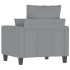 Sillón de tela gris claro 60