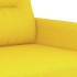 Juego de sofás con cojines 3 piezas tela amarillo
