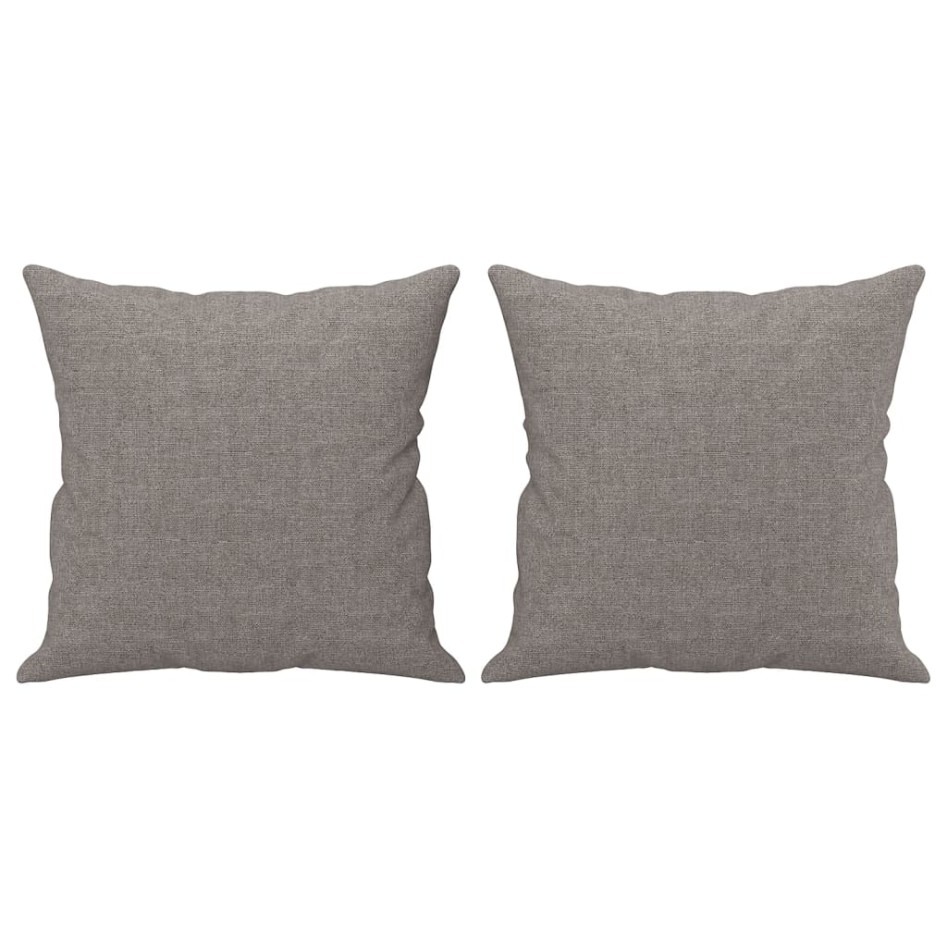 Juego de sofás con cojines 2 piezas tela gris