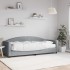 Sofá cama con colchón tela gris claro 80x200