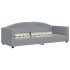 Sofá cama con colchón tela gris claro 80x200