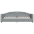 Sofá cama con colchón tela gris claro 80x200