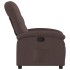 Sillón reclinable de tela marrón
