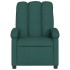 Sillón de masaje reclinable de tela verde
