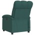 Sillón de masaje reclinable de tela verde