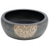 Lavabo sobre encimera redondo cerámica marrón y negro Φ41x14