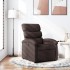Sillón reclinable de tela marrón