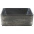 Lavabo encimera rectangular cerámica negro marrón 46x35,5x13