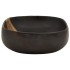 Lavabo sobre encimera ovalado cerámica negro 59x40x14