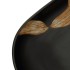 Lavabo sobre encimera ovalado cerámica negro 59x40x14