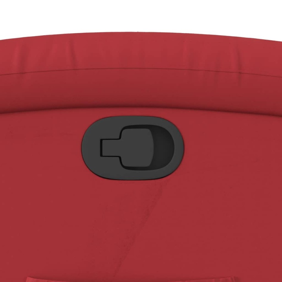 Sillón reclinable de cuero sintético