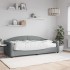 Sofá cama con colchón tela gris claro 90x200