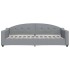 Sofá cama con colchón tela gris claro 90x200