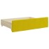 Sofá cama nido con cajones terciopelo amarillo 80x200