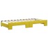 Sofá cama nido con cajones terciopelo amarillo 90x200
