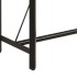 Mesa alta de hierro y madera maciza de mango 180x70x107