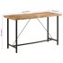 Mesa alta de hierro y madera maciza de mango 180x70x107
