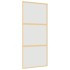 Puerta corredera dorada vidrio ESG esmerilado aluminio