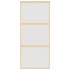 Puerta corredera dorada vidrio ESG esmerilado aluminio