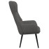 Sillón de relax con reposapiés de tela gris