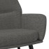 Sillón de relax con reposapiés de tela gris