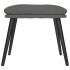 Sillón de relax con reposapiés de tela gris