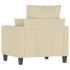 Sillón de tela color crema 60