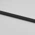 Puerta corredera vidrio templado y aluminio negra 90x205