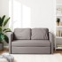 Sofá cama de suelo 2 en 1 tela gris Taupe 112x174x55
