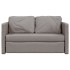 Sofá cama de suelo 2 en 1 tela gris Taupe 112x174x55